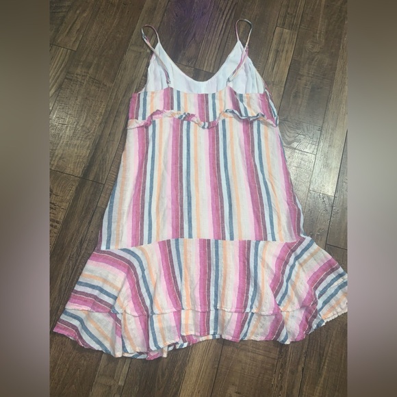 Rails Martina Mini Dress in Avila Stripe revolve linen ruffle boho formal spring - Picture 9 of 10